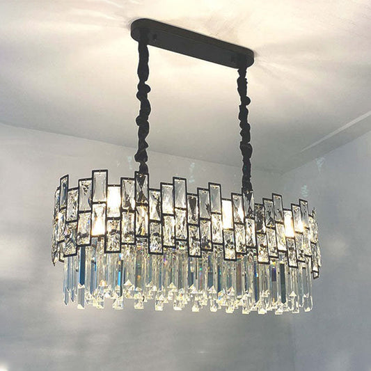 WOMO Oblong Crystal Chandelier-WM2783