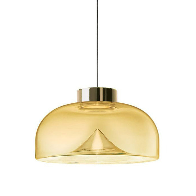 WOMO Colored Glass Round Pendant Light-WM2784