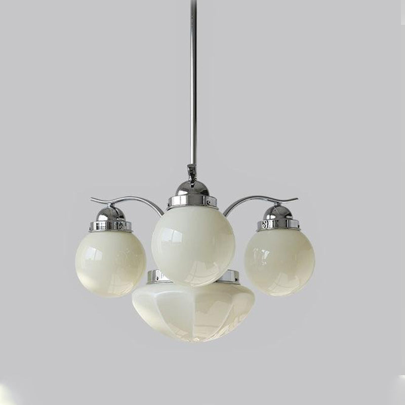 WOMO Coloured Glass Globe Arm Chandelier-WM2785