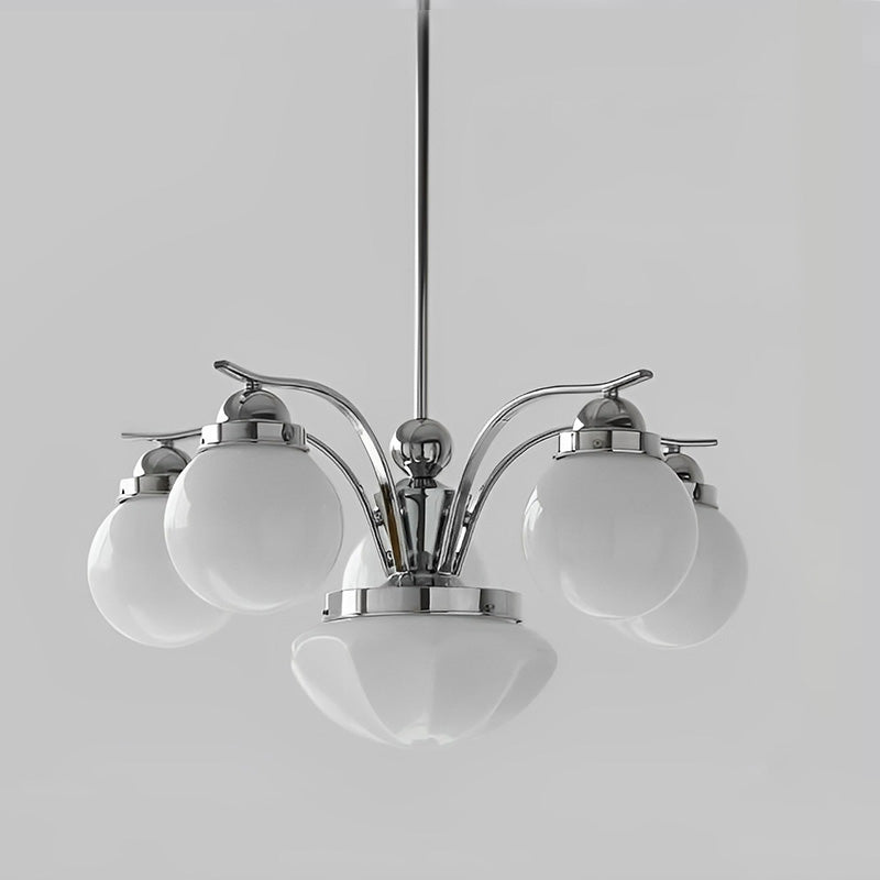 WOMO Coloured Glass Globe Arm Chandelier-WM2785