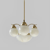 WOMO Coloured Glass Globe Arm Chandelier-WM2785