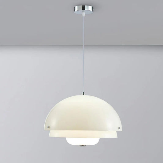 WOMO Milk Glass Dome Pendant Light-WM2786