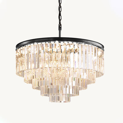 WOMO Tiered Crystal Prism Chandelier-WM2790