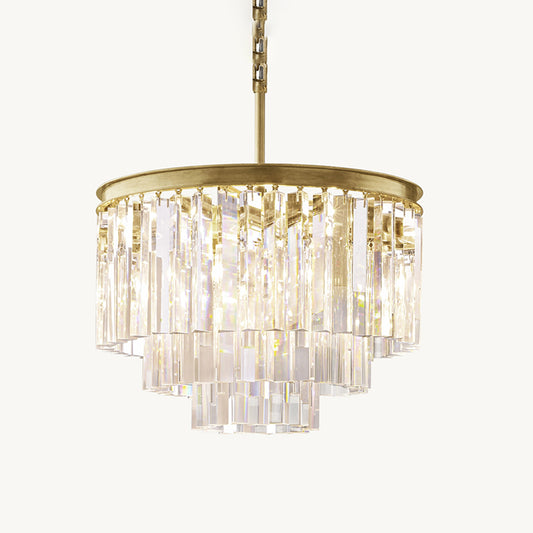 WOMO Tiered Crystal Prism Chandelier-WM2790