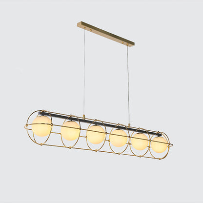 WOMO Glass Ball Linear Chandelier-WM2792