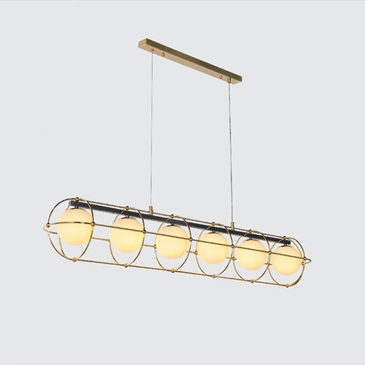 WOMO Glass Ball Linear Chandelier-WM2792