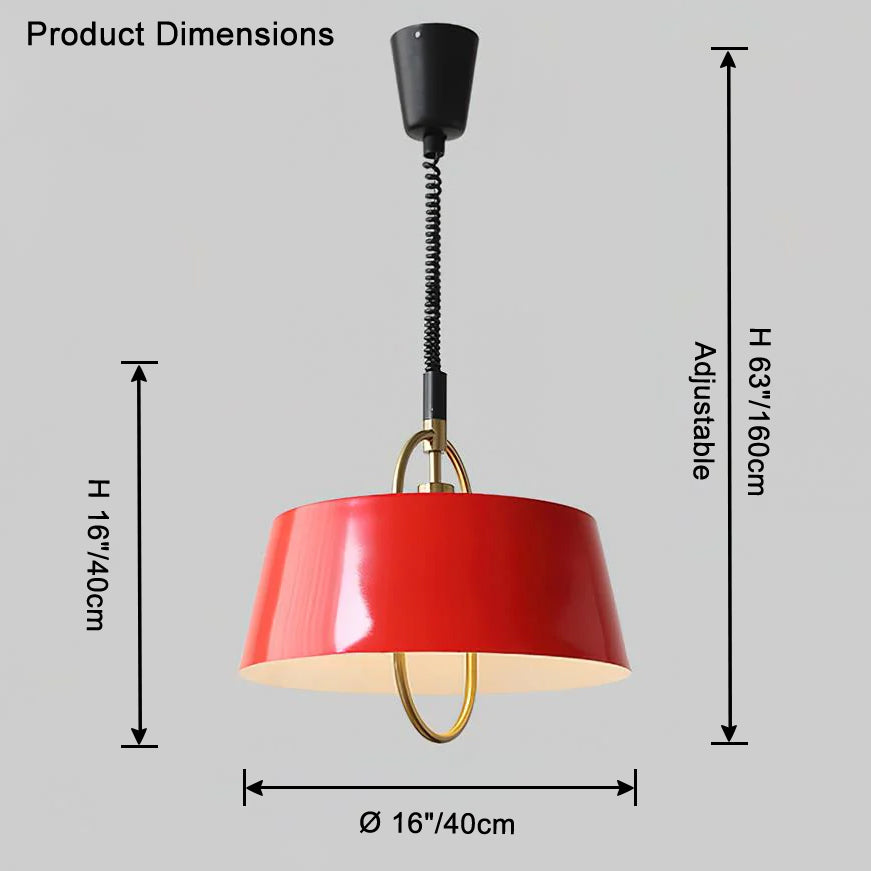 WOMO Modern Colored Pull Chain Pendant Light-WM2794