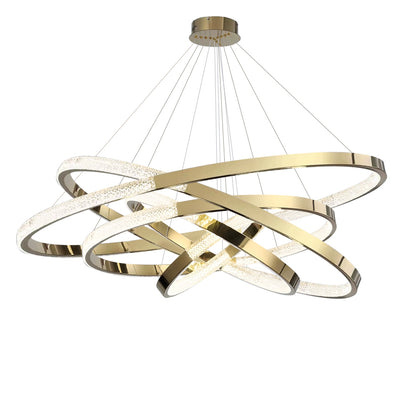 WOMO Gold Tiered Ring led Chandelier-WM2796