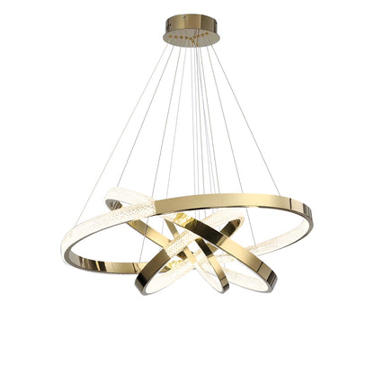 WOMO Gold Tiered Ring led Chandelier-WM2796