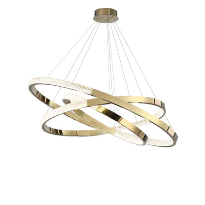 WOMO Gold Tiered Ring led Chandelier-WM2796