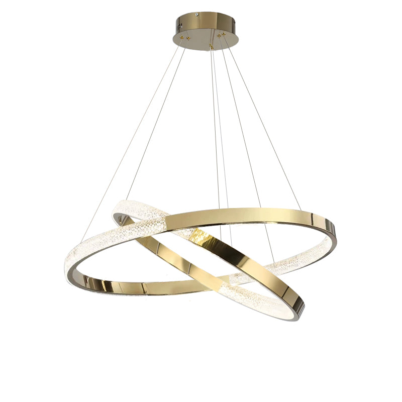 WOMO Gold Tiered Ring led Chandelier-WM2796