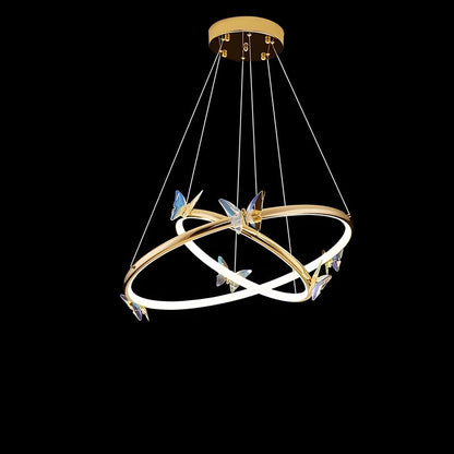 WOMO Butterfly Circular Led Chandelier-WM2802