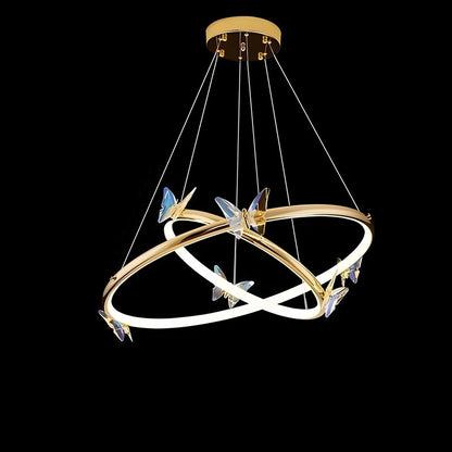 WOMO Butterfly Circular Led Chandelier-WM2802