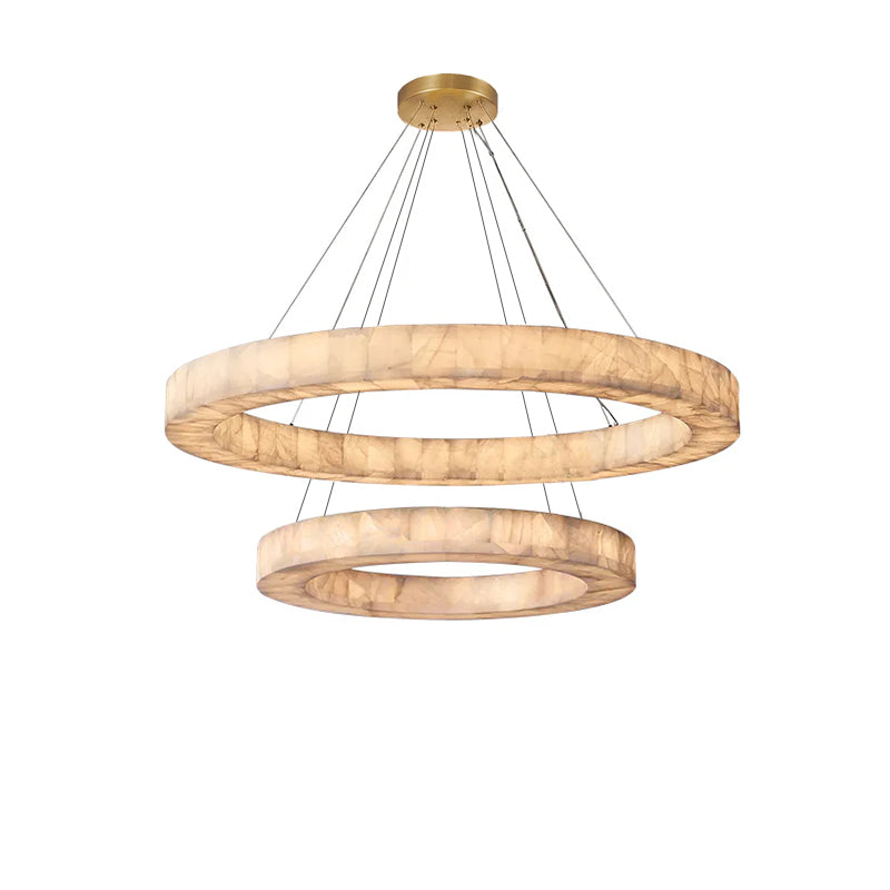 WOMO Alabaster Tiered Chandelier-WM2804