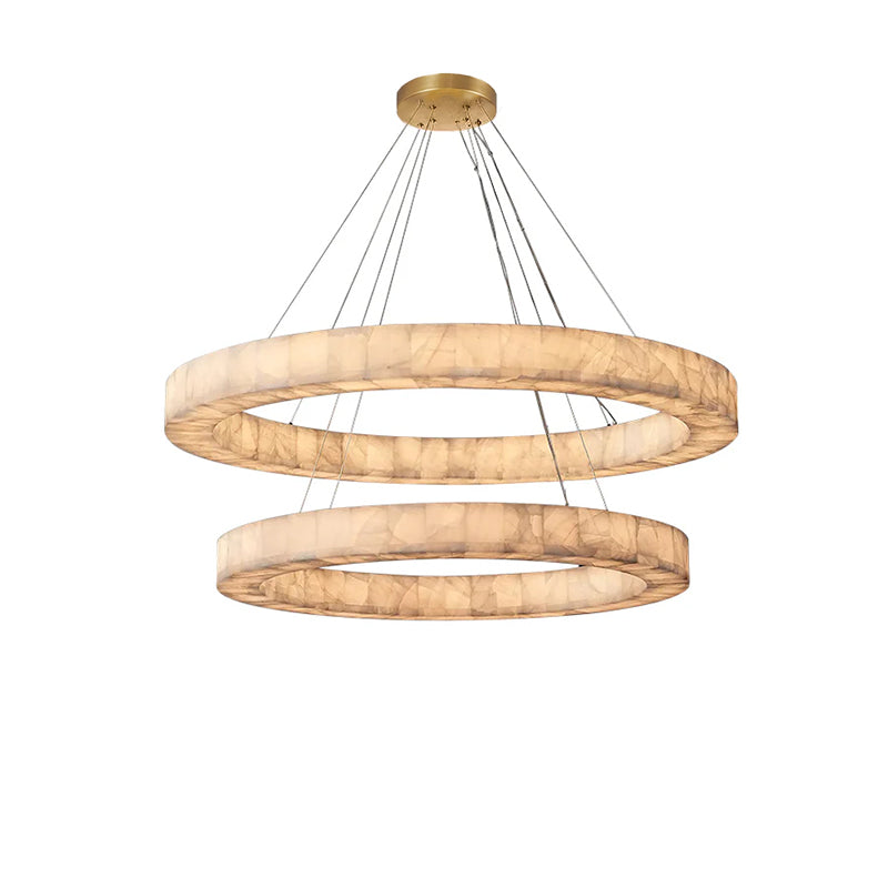 WOMO Alabaster Tiered Chandelier-WM2804