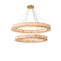 WOMO Alabaster Tiered Chandelier-WM2804