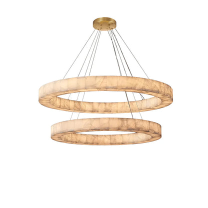 WOMO Alabaster Tiered Chandelier-WM2804