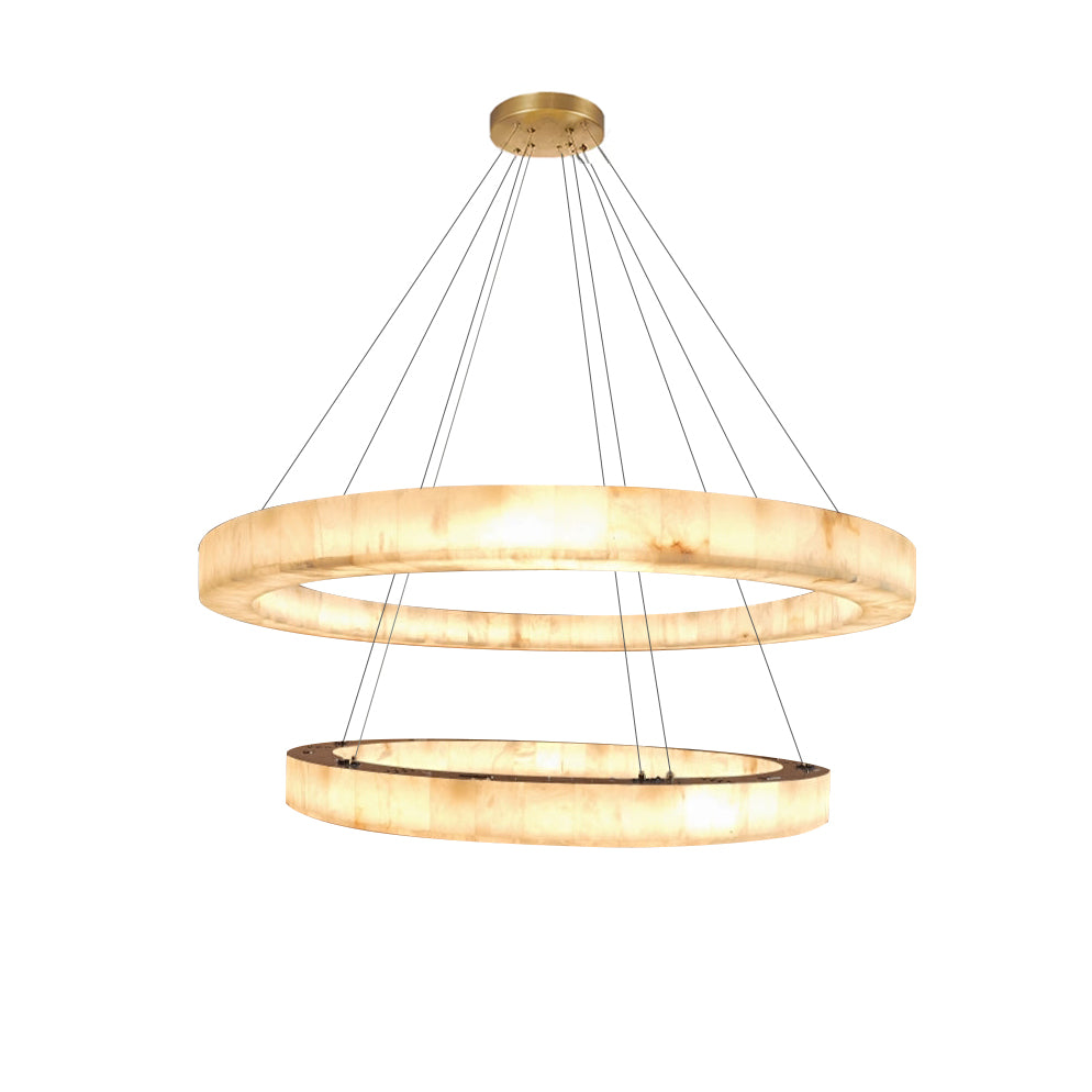 WOMO Alabaster Tiered Chandelier-WM2804