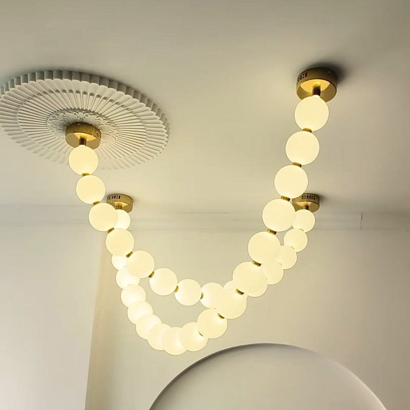 WOMO X-Pearl Necklace Chandelier-WM2799