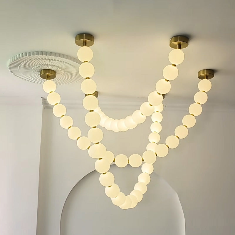 WOMO X-Pearl Necklace Chandelier-WM2799