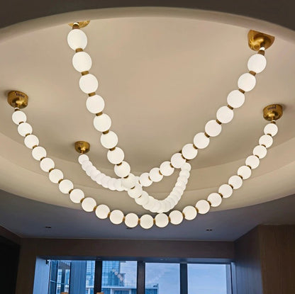 WOMO X-Pearl Necklace Chandelier-WM2799