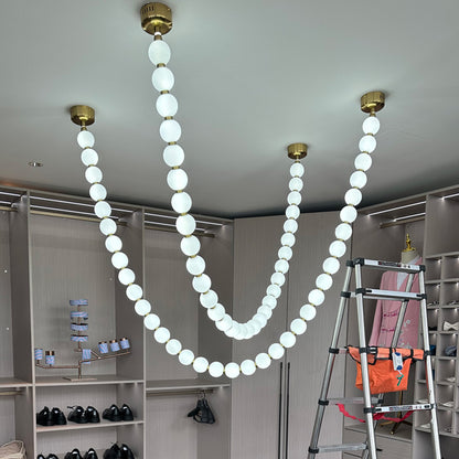 WOMO X-Pearl Necklace Chandelier-WM2799