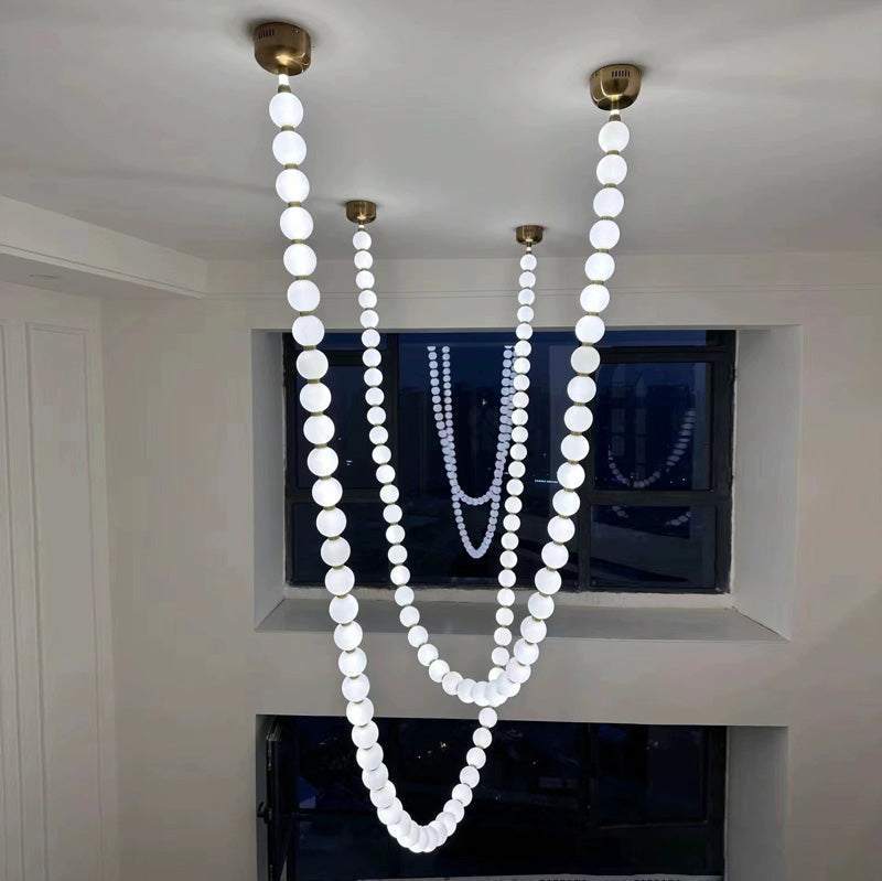 WOMO X-Pearl Necklace Chandelier-WM2799