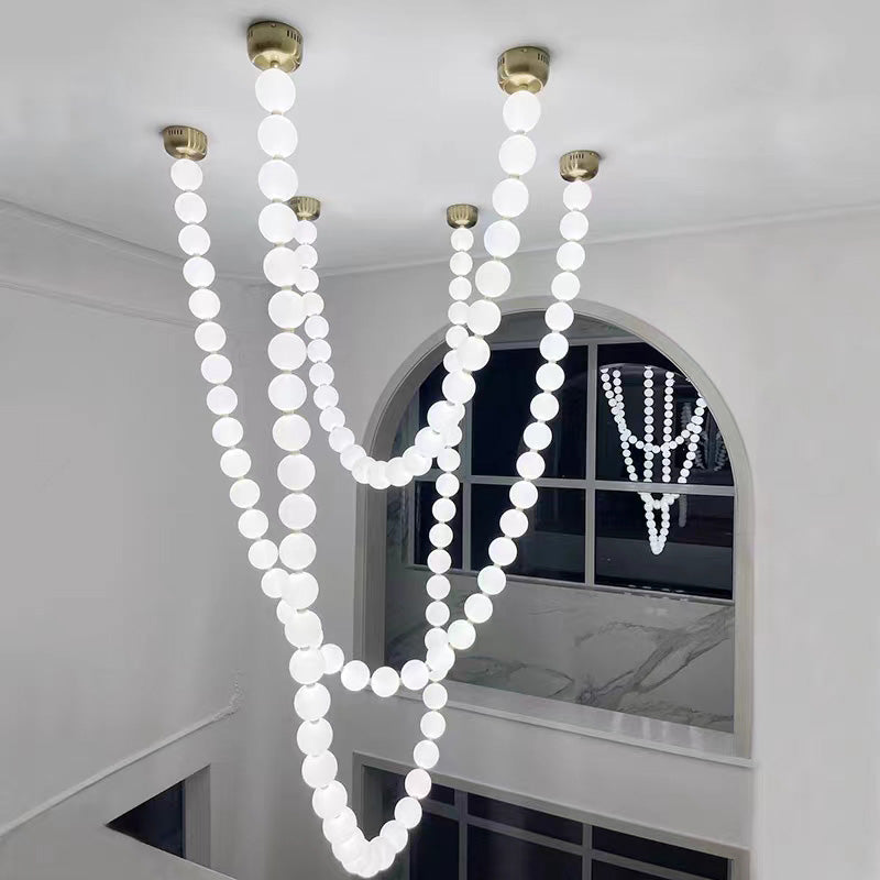 WOMO X-Pearl Necklace Chandelier-WM2799