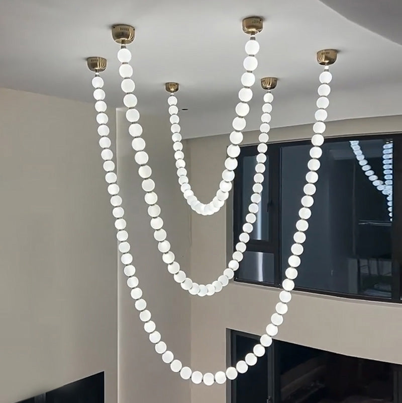 WOMO X-Pearl Necklace Chandelier-WM2799