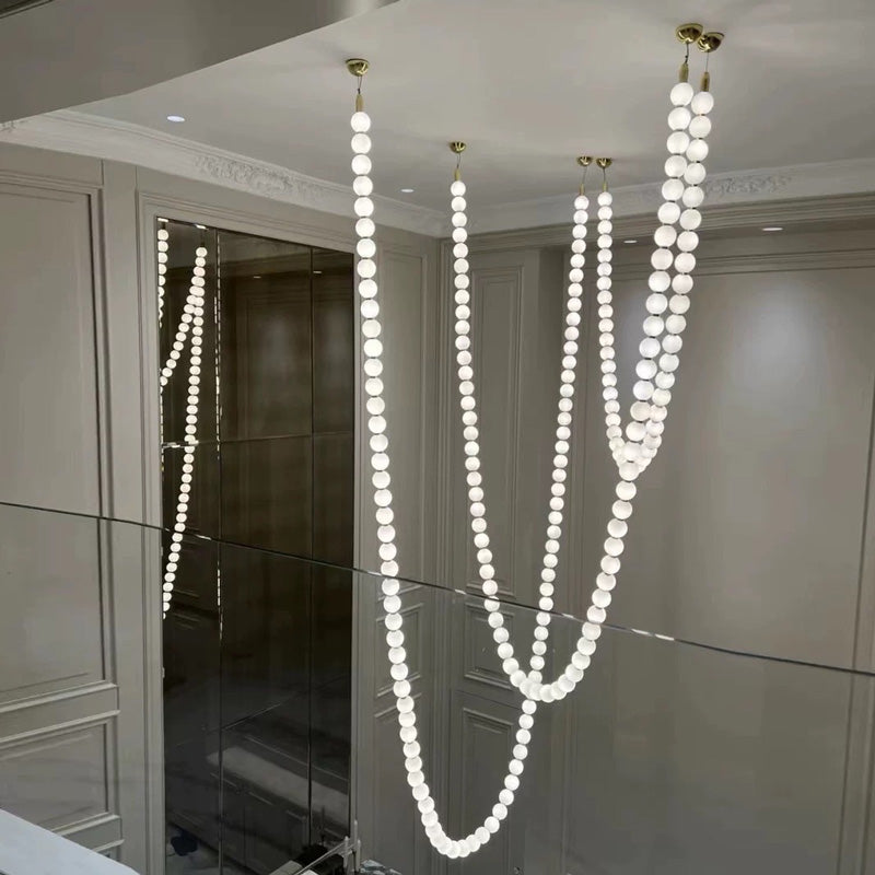 WOMO X-Pearl Necklace Chandelier-WM2799