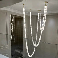 WOMO X-Pearl Necklace Chandelier-WM2799