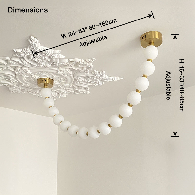 WOMO Pearl Necklace Chandelier-WM2806