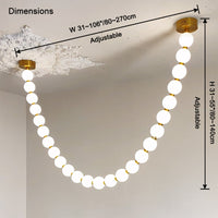 WOMO Pearl Necklace Chandelier-WM2806