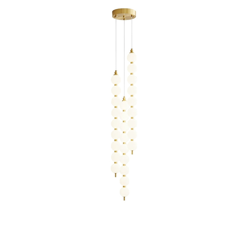 WOMO Long Pearl Chandelier-WM2807