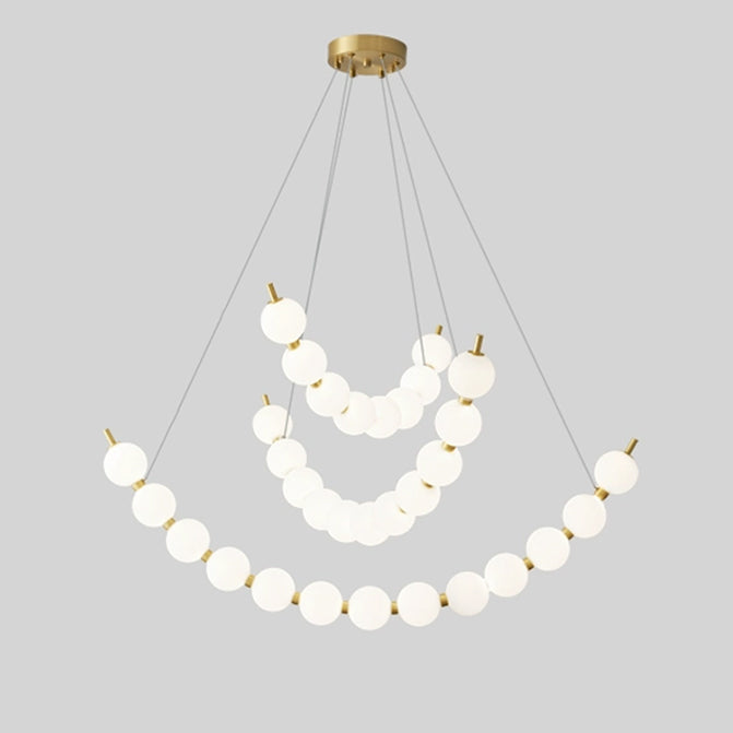 WOMO Pearl Arc Chandeliere-WM2808