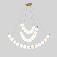 WOMO Pearl Arc Chandeliere-WM2808