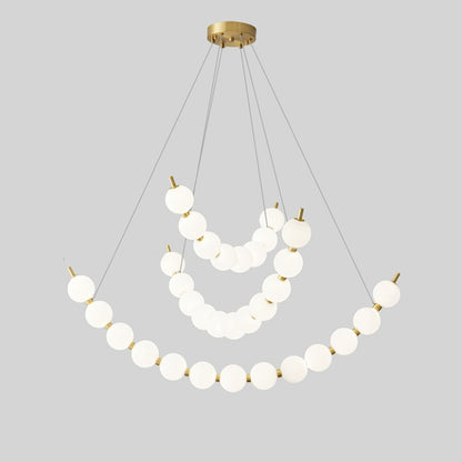 WOMO Pearl Arc Chandeliere-WM2808