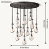 WOMO Raindrop Glass Chandelier-WM2809 thumbnail