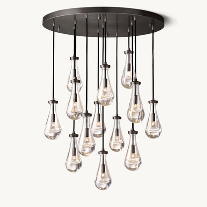 WOMO Raindrop Glass Chandelier-WM2809