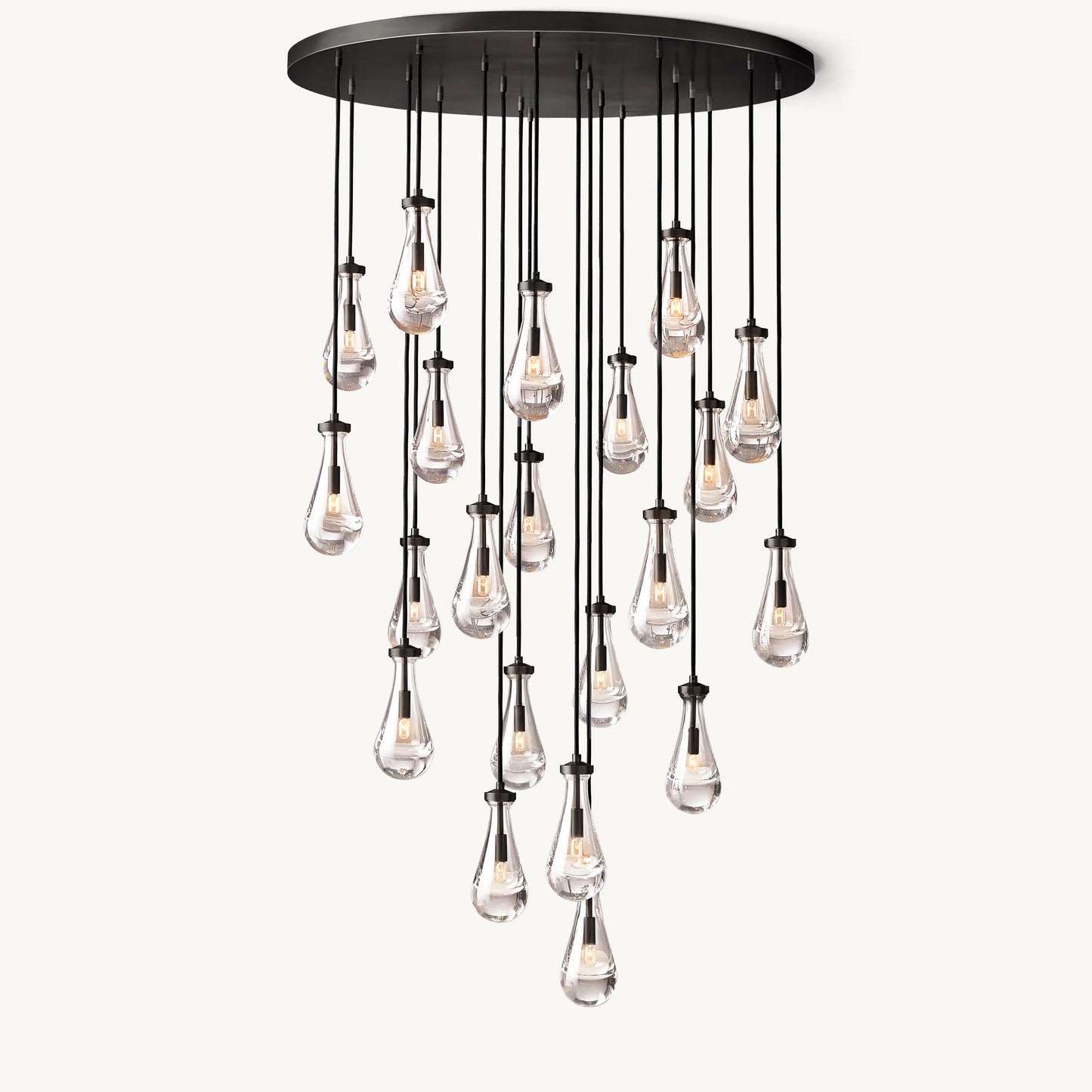 WOMO Raindrop Glass Chandelier-WM2809