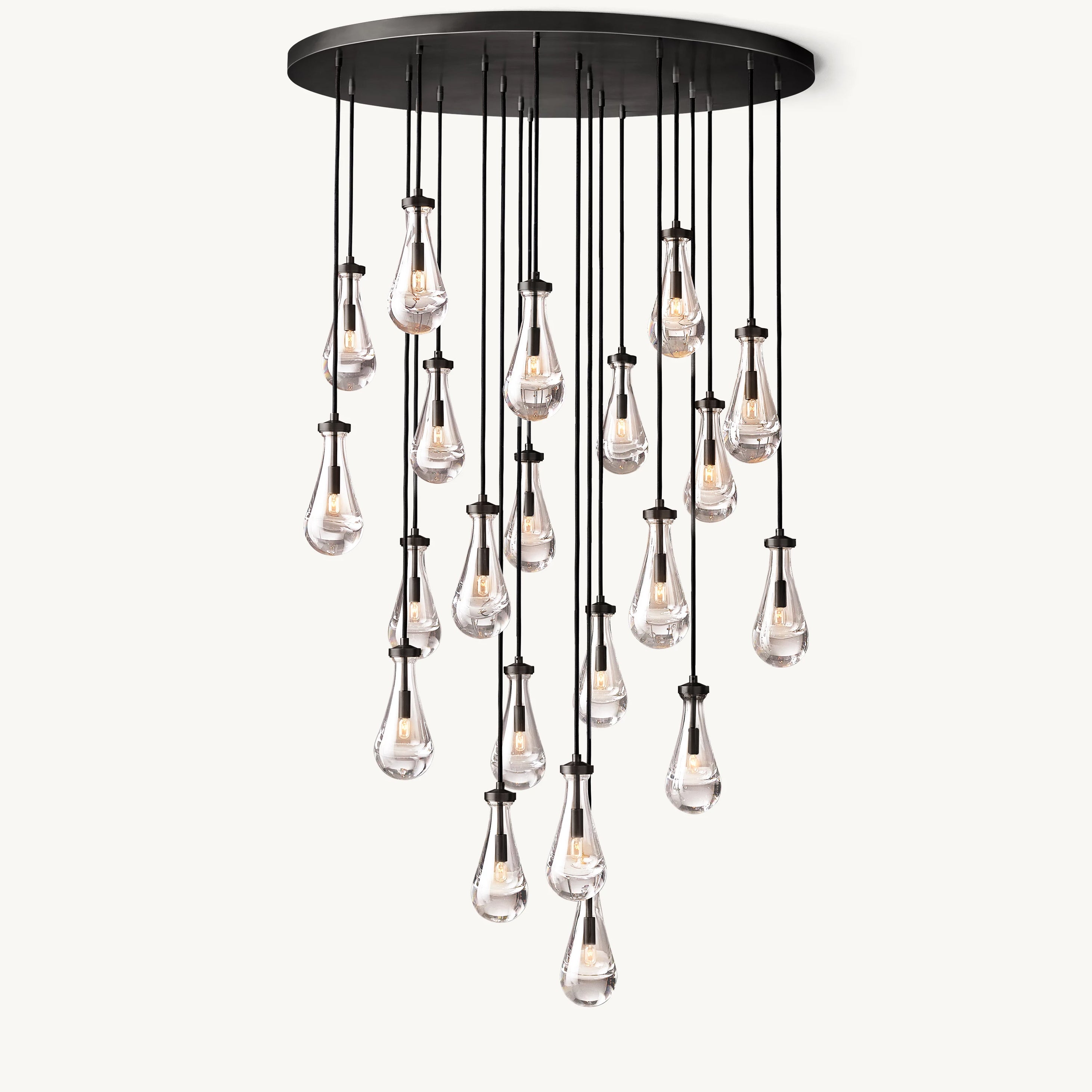 WOMO Raindrop Glass Chandelier-WM2809