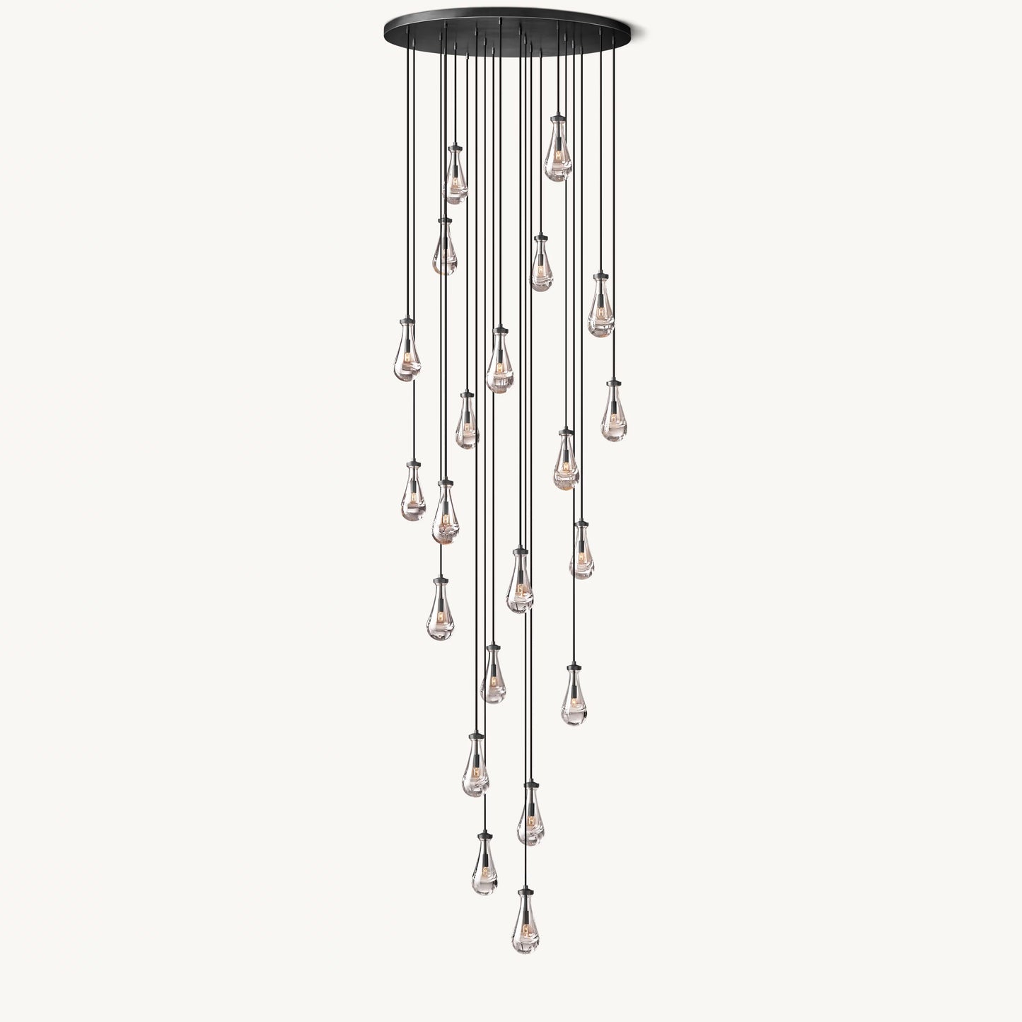 WOMO Raindrop Glass Chandelier-WM2809