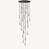 WOMO Raindrop Glass Chandelier-WM2809