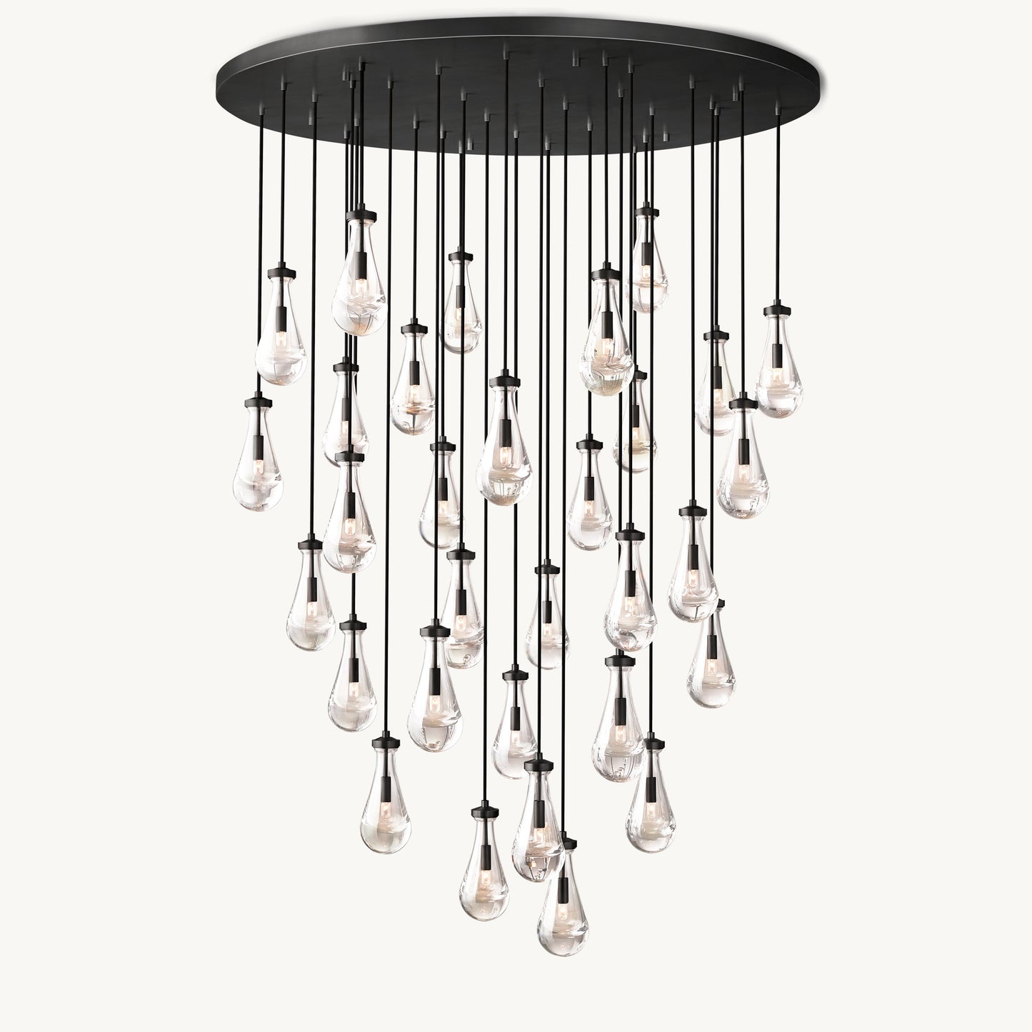 WOMO Raindrop Glass Chandelier-WM2809