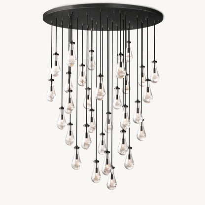 WOMO Raindrop Glass Chandelier-WM2809