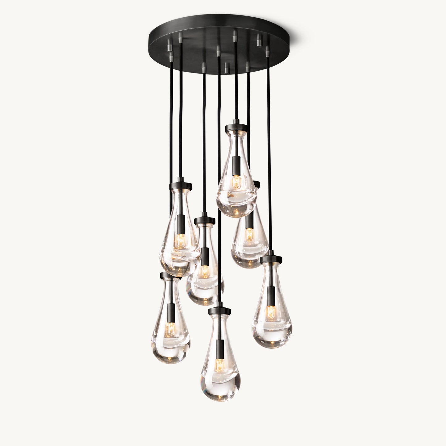 WOMO Raindrop Glass Chandelier-WM2809