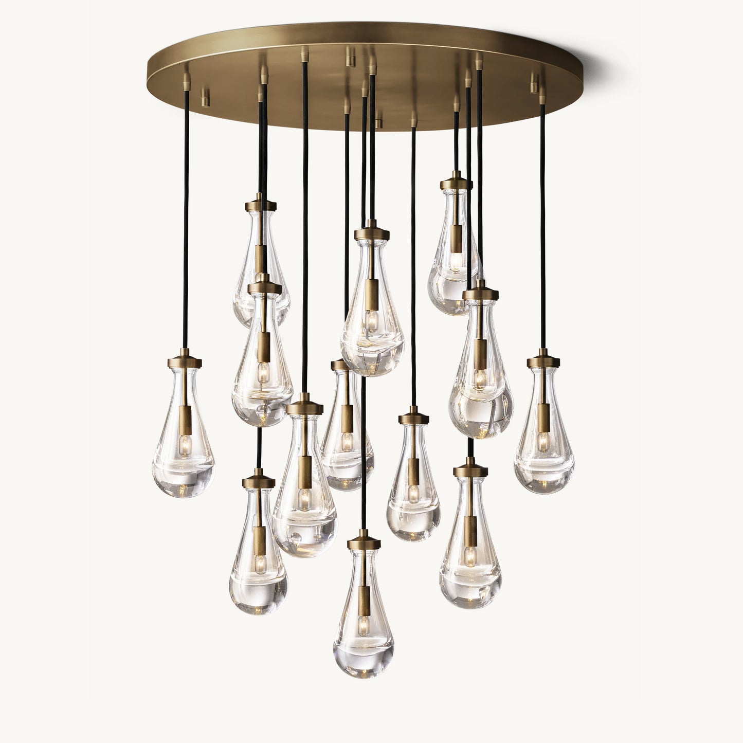 WOMO Raindrop Glass Chandelier-WM2809