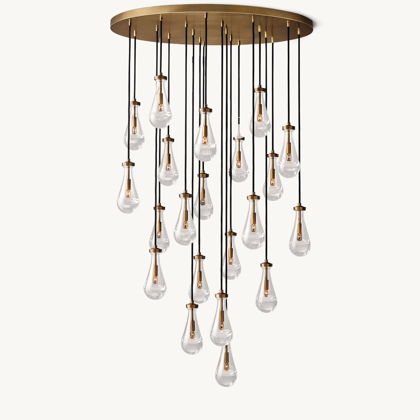 WOMO Raindrop Glass Chandelier-WM2809