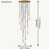 WOMO Raindrop Glass Chandelier-WM2809 thumbnail