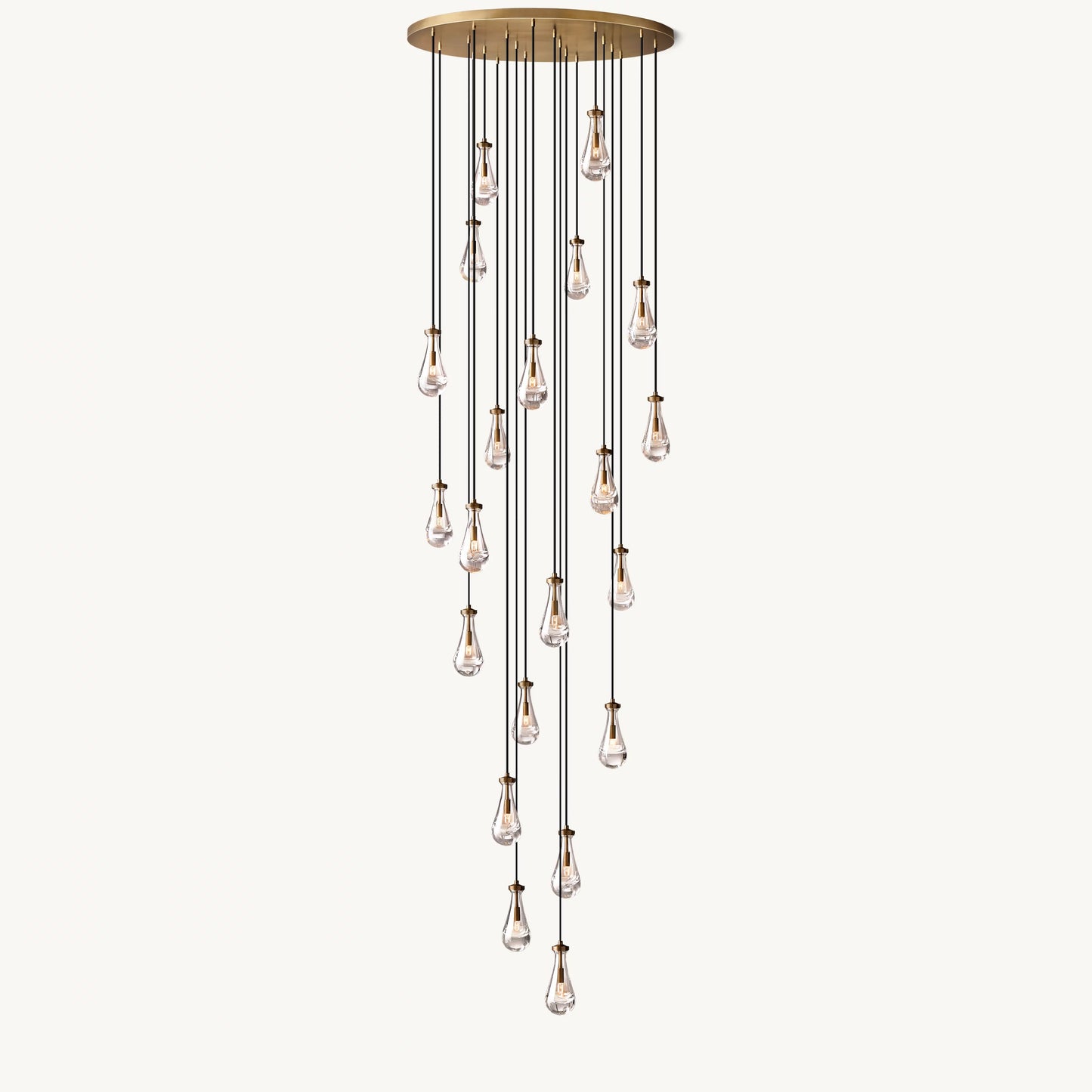 WOMO Raindrop Glass Chandelier-WM2809